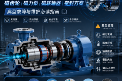 磁传动磁齿轮磁力泵磁联轴器密封方案：典型故障与维护必读指南