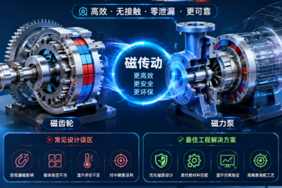 磁传动设计误区全解析：磁齿轮与磁力泵的最佳工程解决方案
