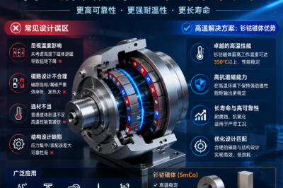 磁传动设计误区与钐钴磁体高温解决方案：工程最佳实践