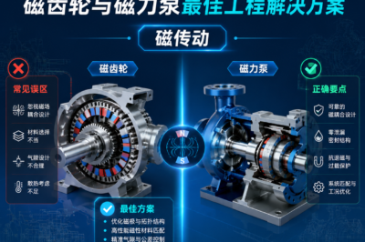 磁传动设计误区解析：磁齿轮与磁力泵最佳工程解决方案