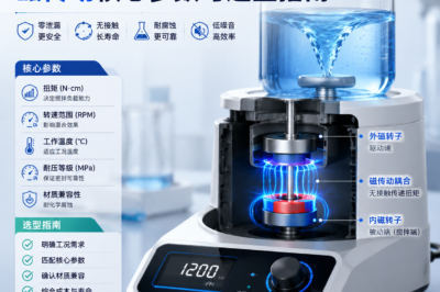 磁力搅拌器密封方案：磁传动核心参数与选型指南