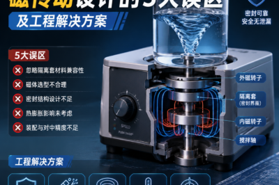 磁力搅拌器密封方案：磁传动设计的5大误区及工程解决方案