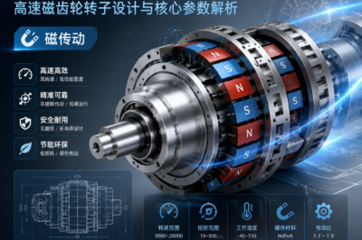 磁性齿轮选型指南：高速磁齿轮转子设计与核心参数解析