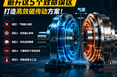 磁联轴器气隙设计：避开这5个致命误区，打造高效磁传动方案！