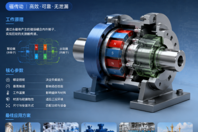磁联轴器选型指南：工作原理、核心参数与最佳应用方案