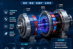 磁齿轮非接触传动技术:工作原理、核心参数与选型指南 磁齿轮非接触传动技术:工作原理、核心参数与选型指南