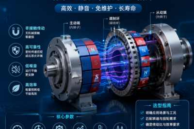 磁齿轮非接触传动技术：工作原理、核心参数与选型指南